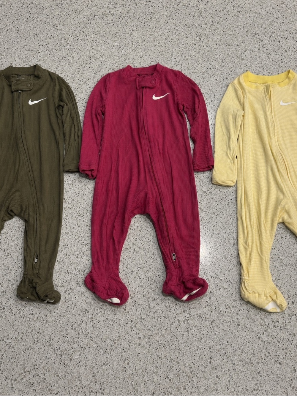 Nike Kids One-Piece Footed Zipper Sleepwear
